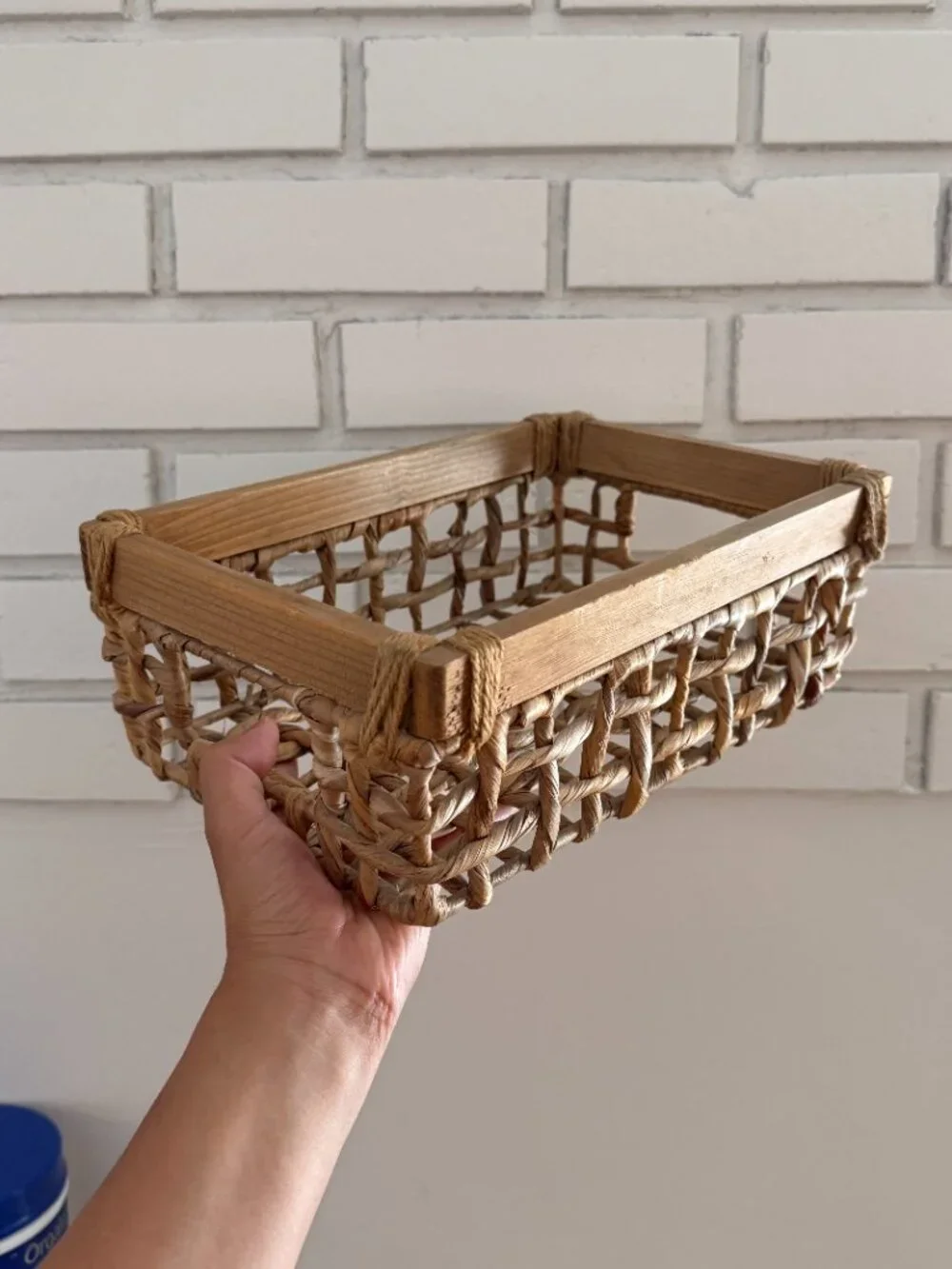 home | small wicker woven storage basket